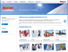 Tablet Screenshot of borer-lift.ch